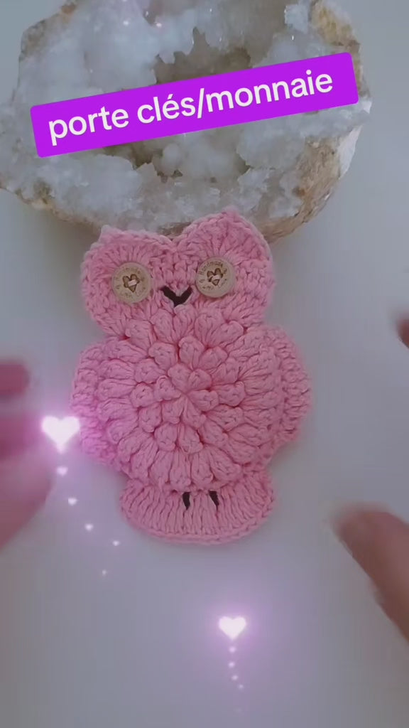 Porte-clés porte-monnaie au crochet