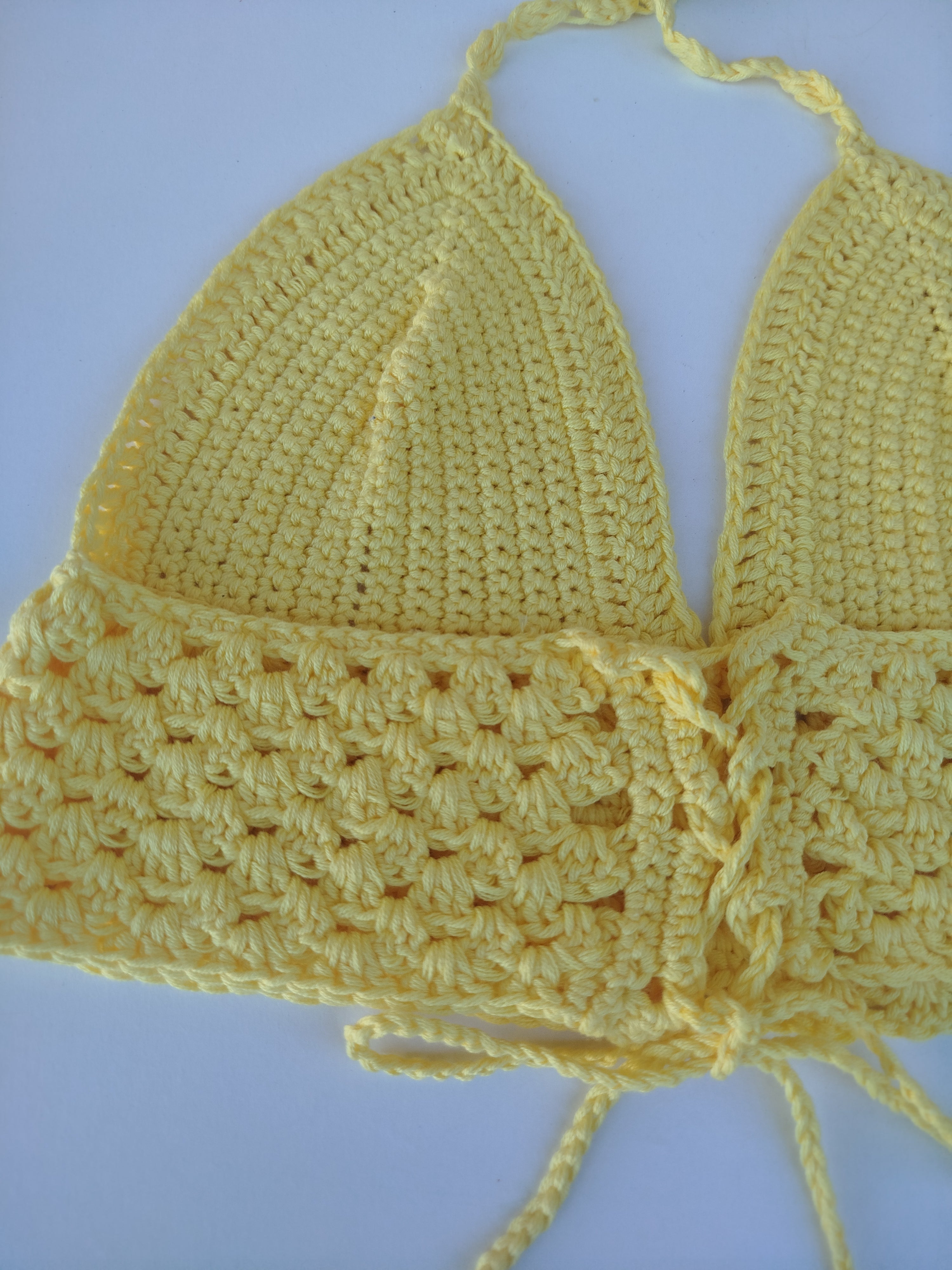 Crop top d'été jaune soleil ☀️