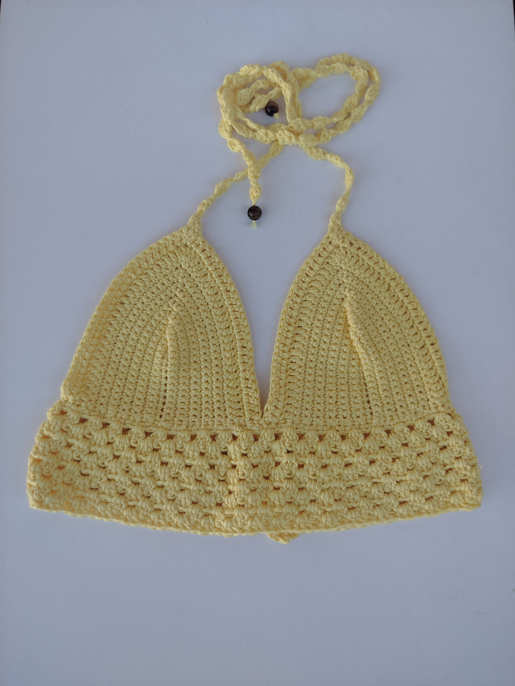 Crop top d'été jaune soleil ☀️